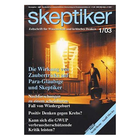 Skeptiker 1/2003